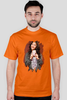 'Rozdarty' nadruk - koszulka męska