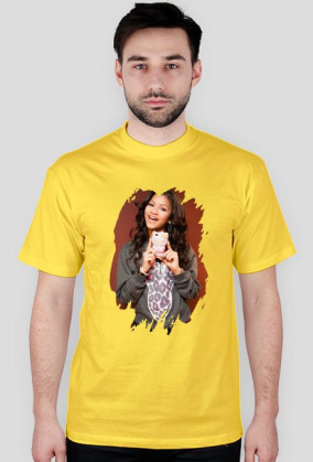 'Rozdarty' nadruk - koszulka męska