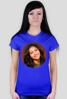 Okrągły nadruk - koszulka damska