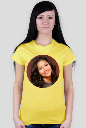 Okrągły nadruk - koszulka damska