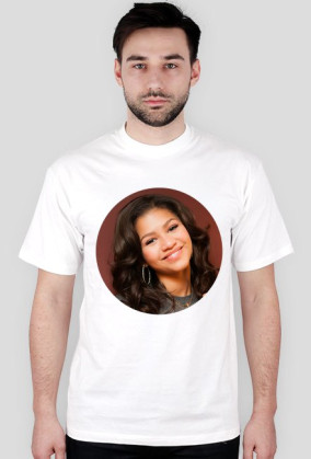 Okrągły nadruk - koszulka męska