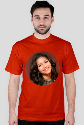 Okrągły nadruk - koszulka męska