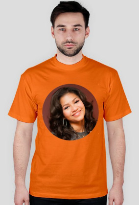 Okrągły nadruk - koszulka męska