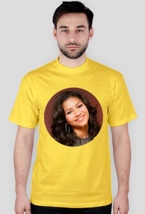 Okrągły nadruk - koszulka męska