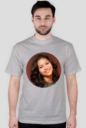 Okrągły nadruk - koszulka męska