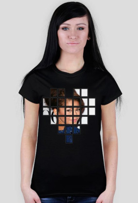 Geometryczny nadruk - koszulka damska