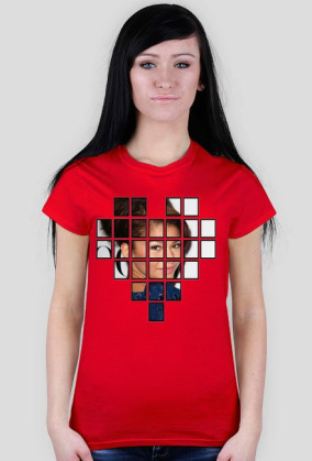 Geometryczny nadruk - koszulka damska