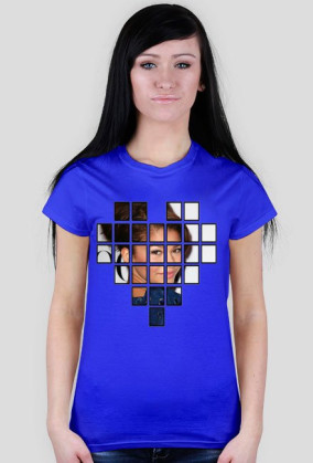 Geometryczny nadruk - koszulka damska