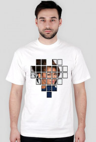 Geometryczny nadruk - koszulka męska