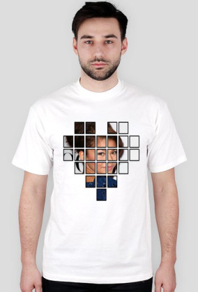 Geometryczny nadruk - koszulka męska