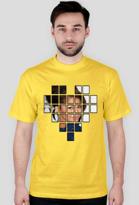 Geometryczny nadruk - koszulka męska