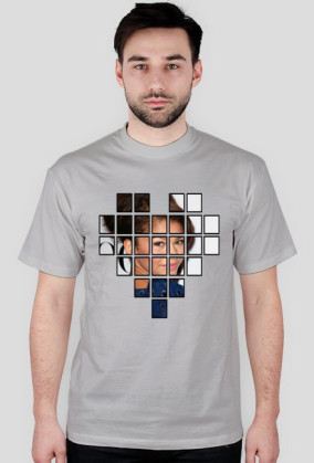 Geometryczny nadruk - koszulka męska