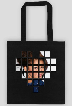 Geometryczny nadruk - torba bawełniana