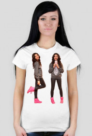 Bliźniaczy nadruk - koszulka damska