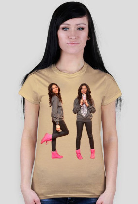 Bliźniaczy nadruk - koszulka damska