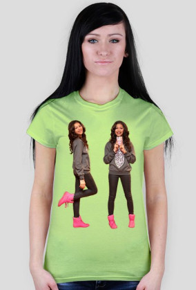 Bliźniaczy nadruk - koszulka damska