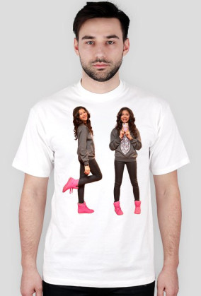 Bliźniaczy nadruk - koszulka męska