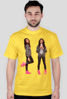 Bliźniaczy nadruk - koszulka męska