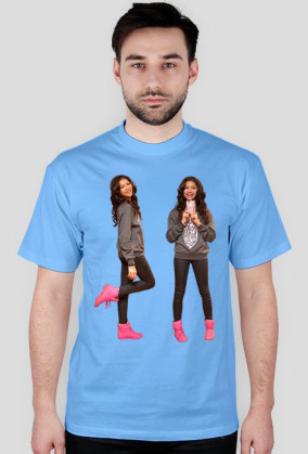 Bliźniaczy nadruk - koszulka męska