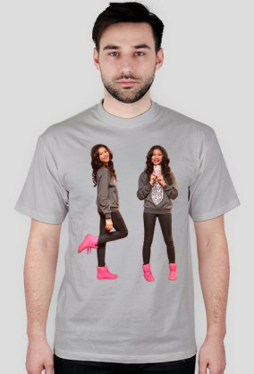 Bliźniaczy nadruk - koszulka męska