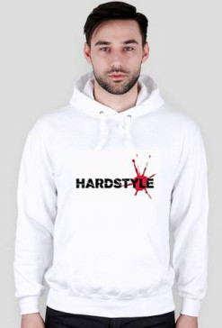 Hardstyle 1 - bluza z kapturem (biała)