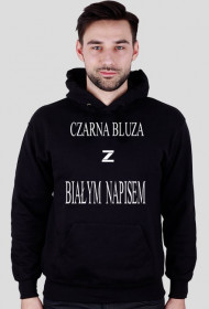 Bluza z białym napisem