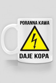 Poranna kawa- grafika z obu stron