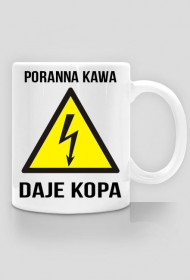 Poranna kawa- grafika z obu stron