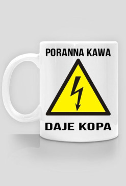 Poranna kawa- grafika z jednej strony