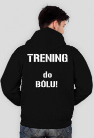 Bluza czarna z kapturem Trening