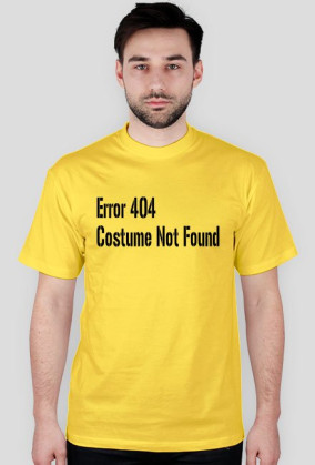 Koszulka Error 404 Costume Not Found