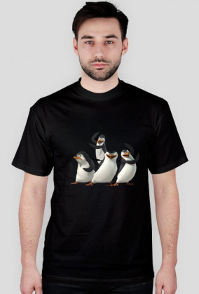 T-shirt PINGWINY Z MADAGASKARU