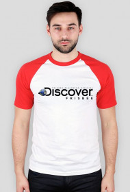 Koszulka męska (baseball) - DISCOVER THE FRISBEE (2 kolory!)
