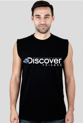 Koszulka męska (bez rękawów) - DISCOVER THE FRISBEE (2 kolory!)