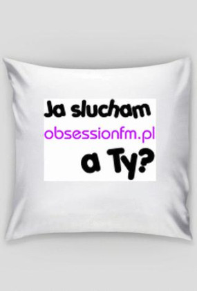 poduszka ja słucham fiolet