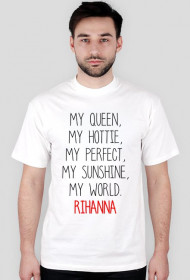 Koszulka męska MY QUEEN RIHANNA biała