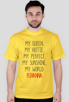 Koszulka męska MY QUEEN RIHANNA biała