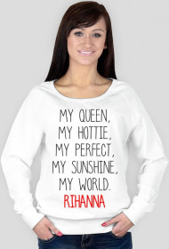 Bluza damska MY QUEEN RIHANNA biała/szara