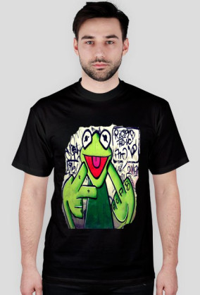 Graffiti zły kermit man