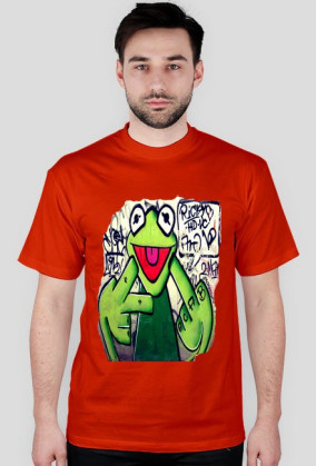 Graffiti zły kermit man