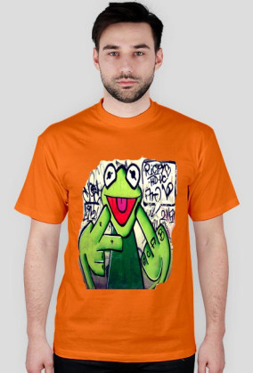 Graffiti zły kermit man
