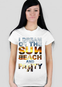 Koszulka "Sun, beach and party!"