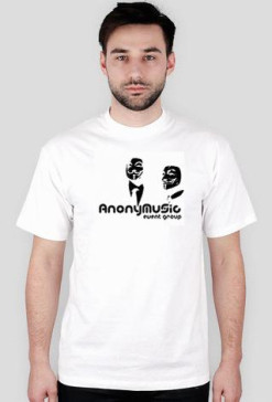 AnonyMusic - koszulka biała