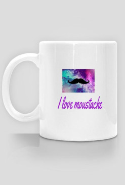 kubek "I love moustache"