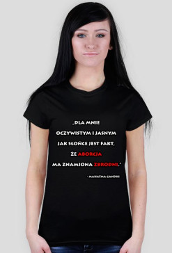 Aborcja = ZBRODNIA - koszulka damska