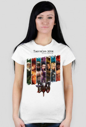 TaernCon 2014 biała koszulka damska