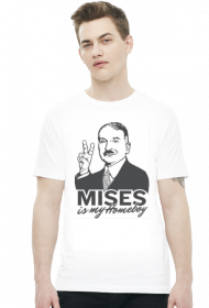 Mises is my Homeboy - biała koszulka