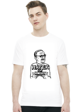Hayek is my homeboy - biała koszulka