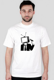 No TV - koszulka biała męska