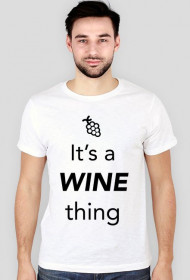 Wine Thing, koszulka męska slim